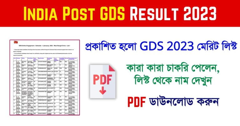India Post GDS Result 2023