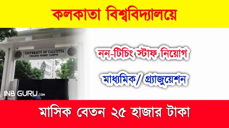 Calcutta University Non Teaching Staff Recruitment 2023