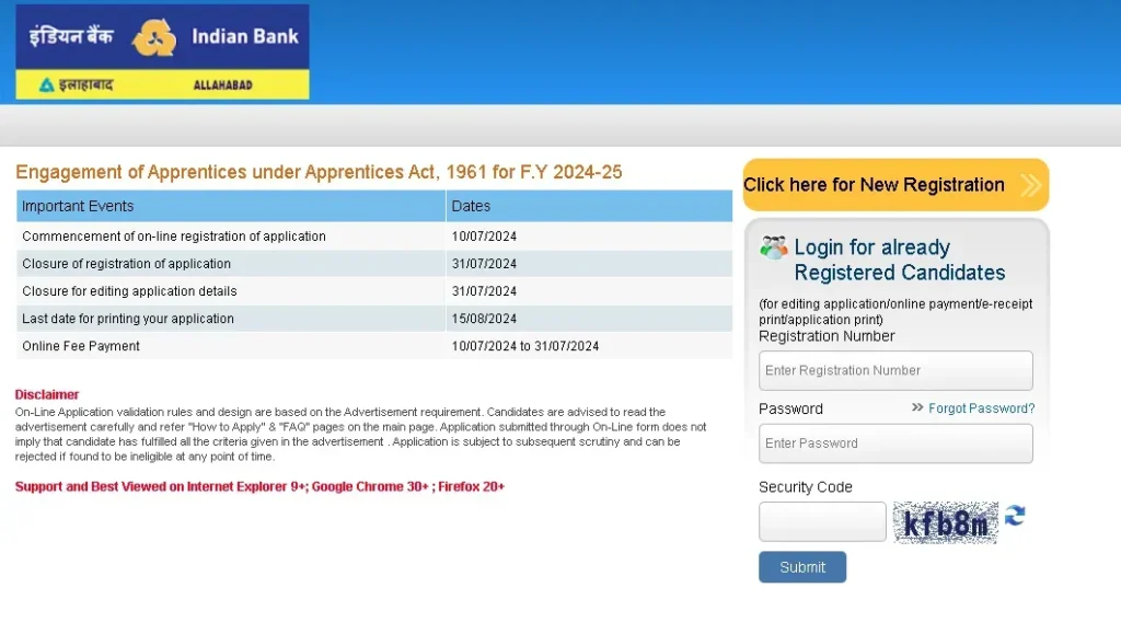 Indian Bank Recruitment 2024